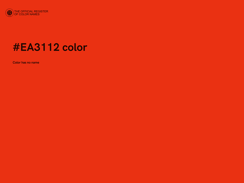 #EA3112 color image