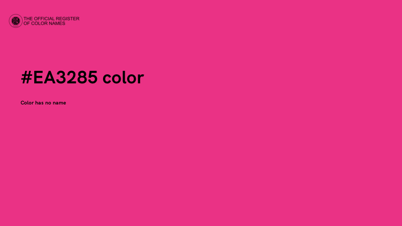 #EA3285 color image