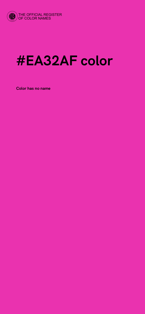 #EA32AF color image