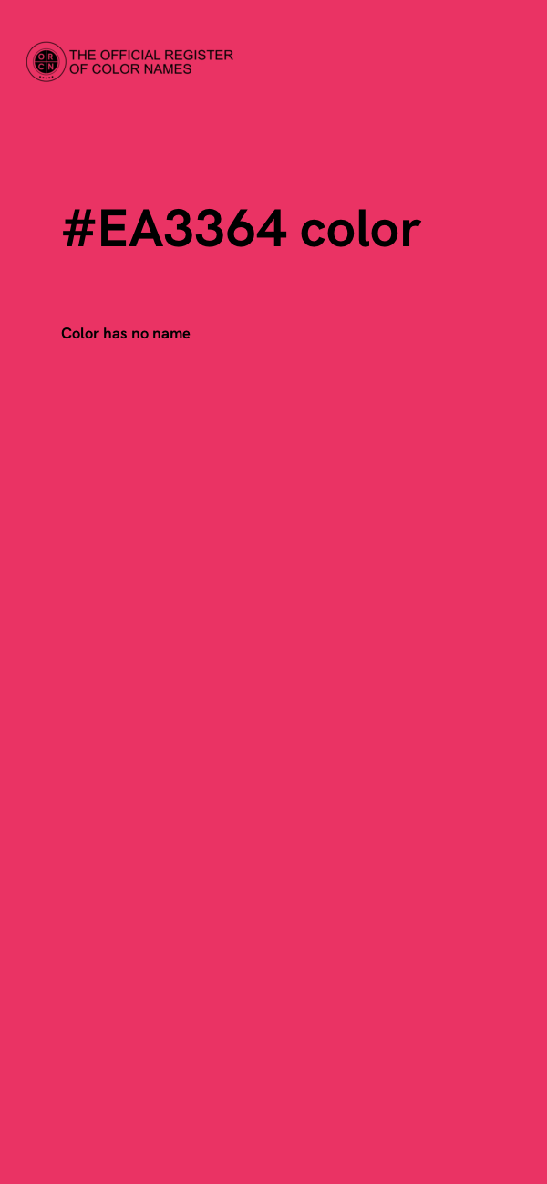 #EA3364 color image