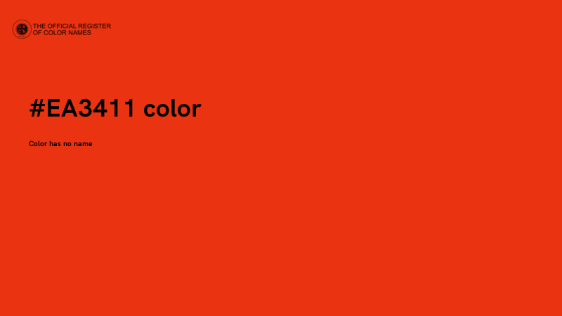 #EA3411 color image