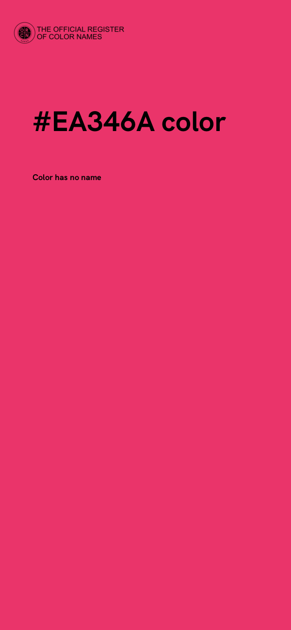 #EA346A color image