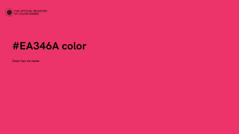 #EA346A color image