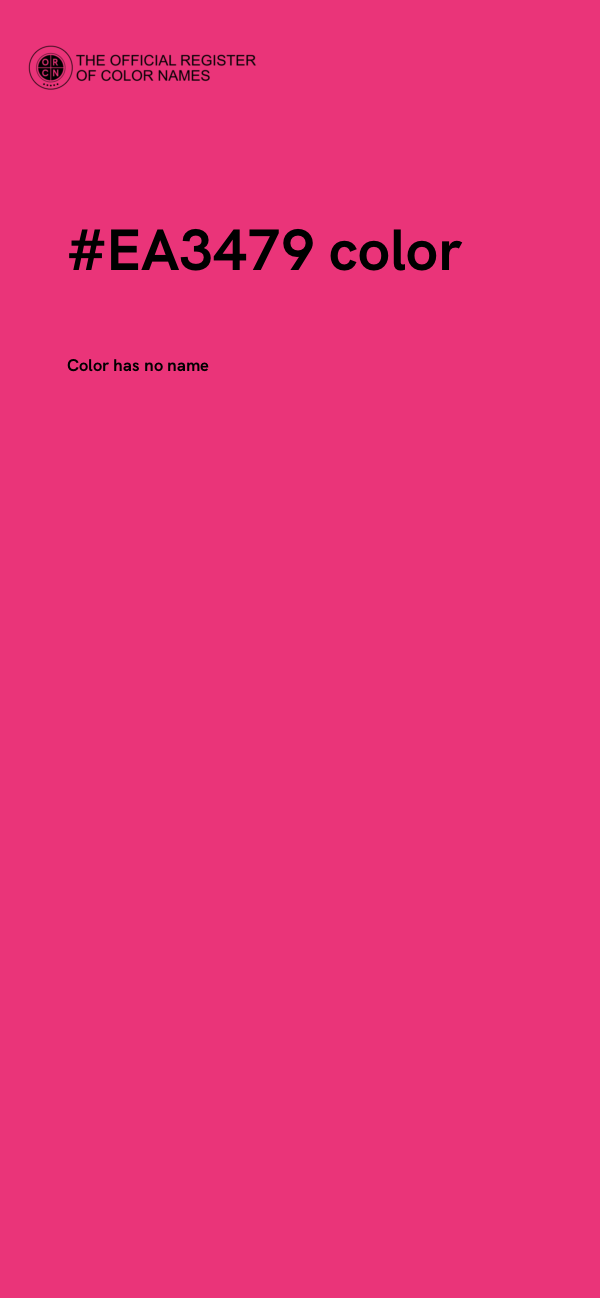 #EA3479 color image