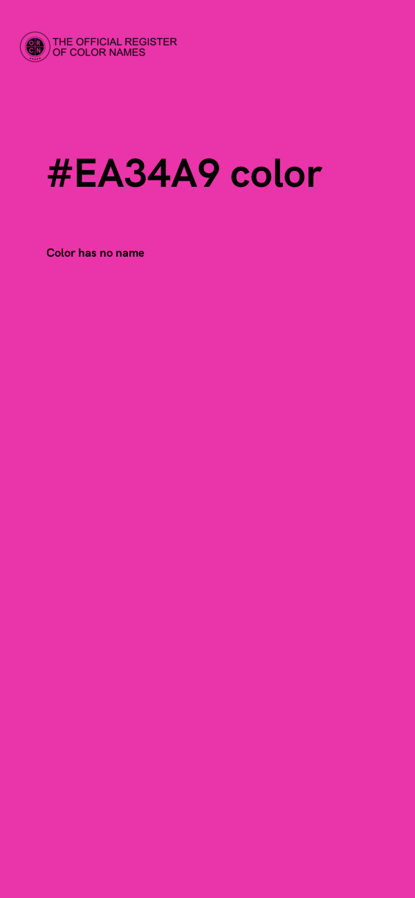 #EA34A9 color image