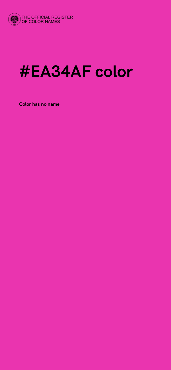 #EA34AF color image