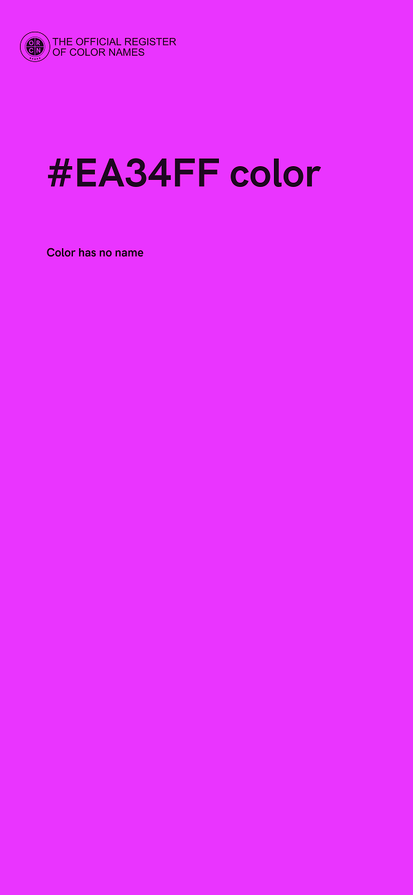 #EA34FF color image
