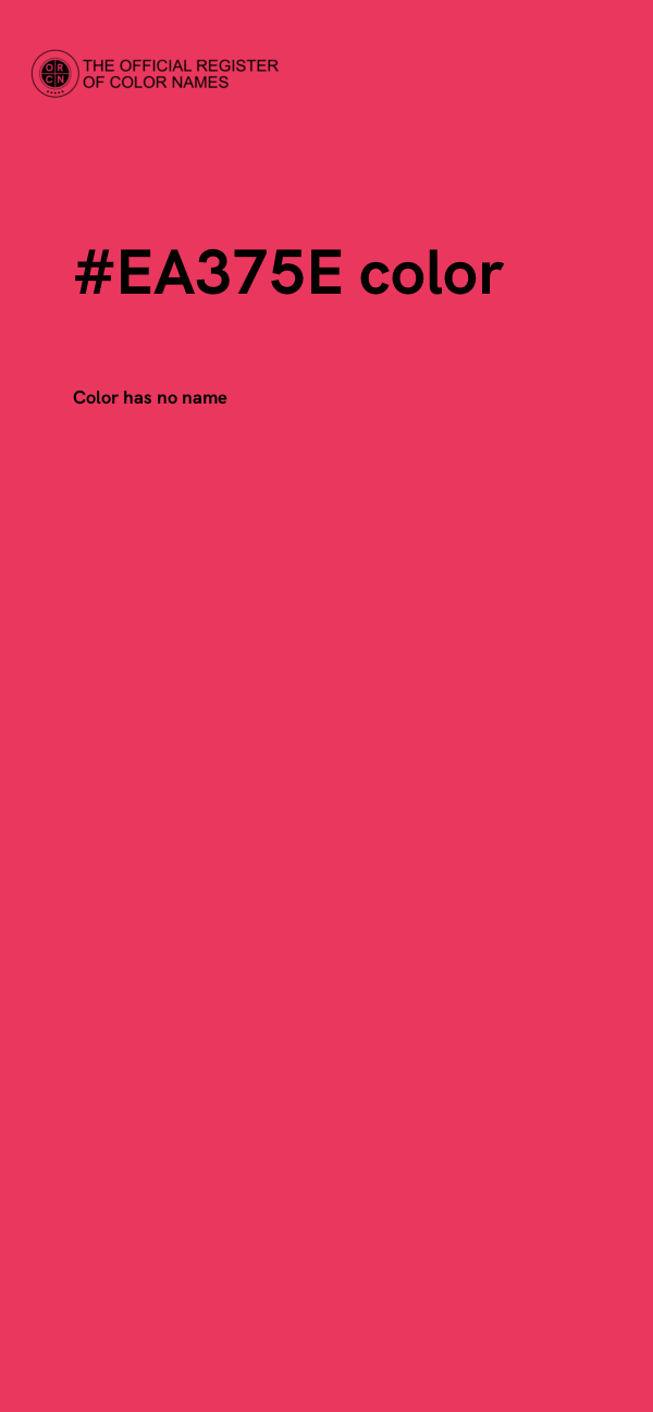 #EA375E color image