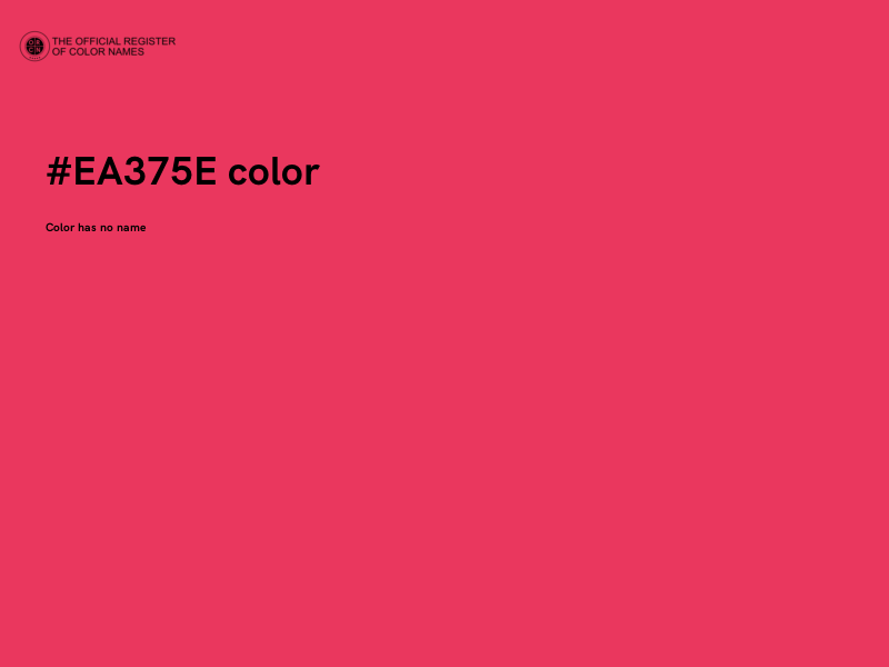 #EA375E color image