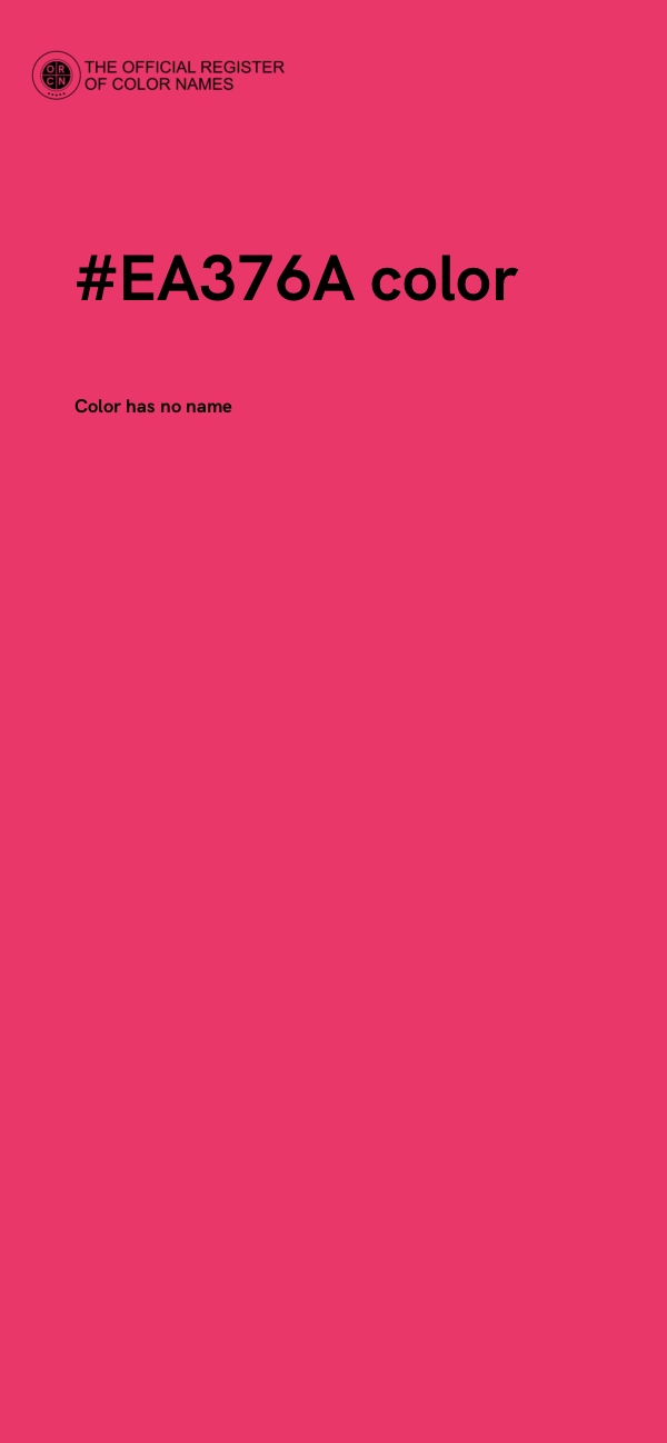 #EA376A color image