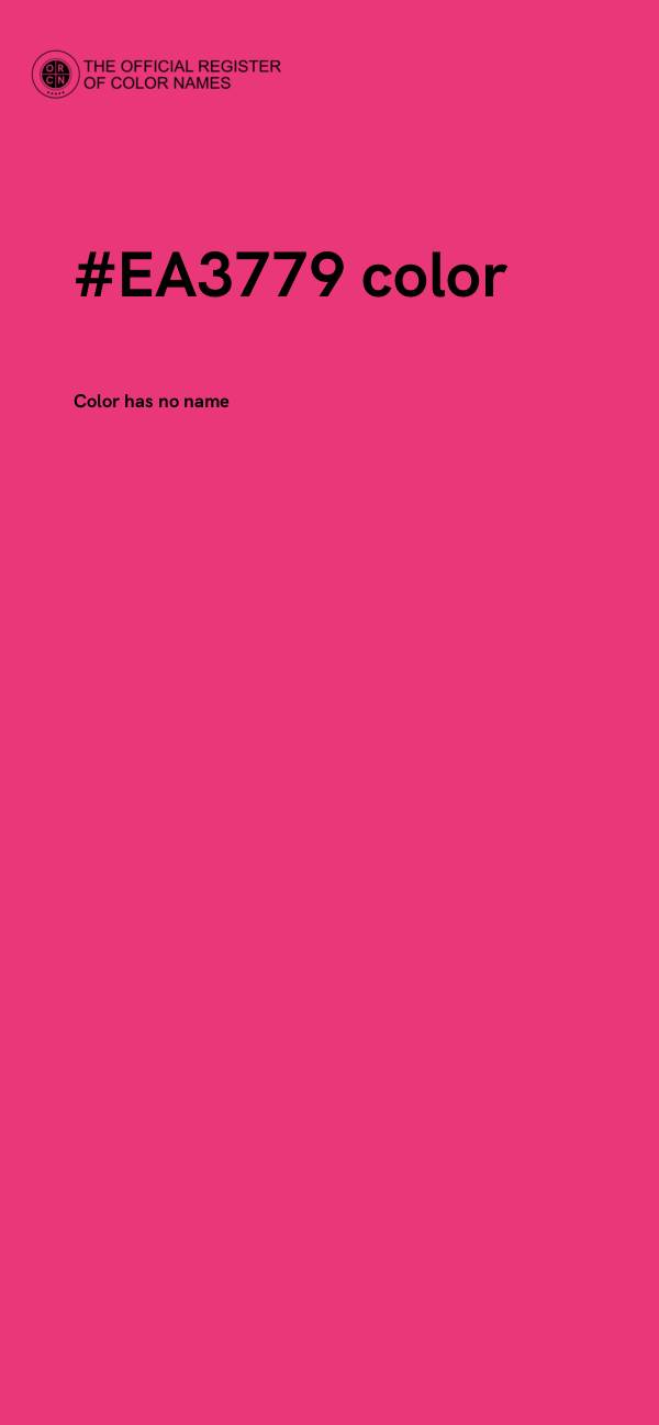 #EA3779 color image