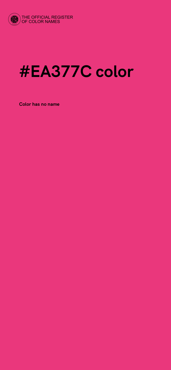 #EA377C color image