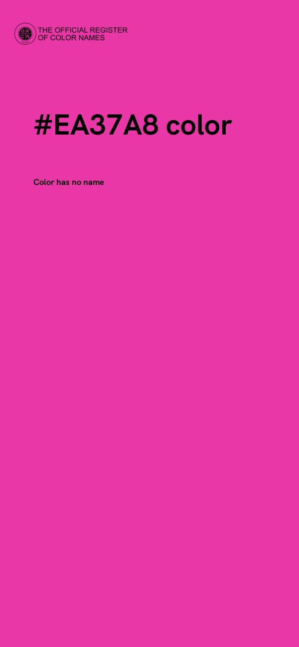 #EA37A8 color image