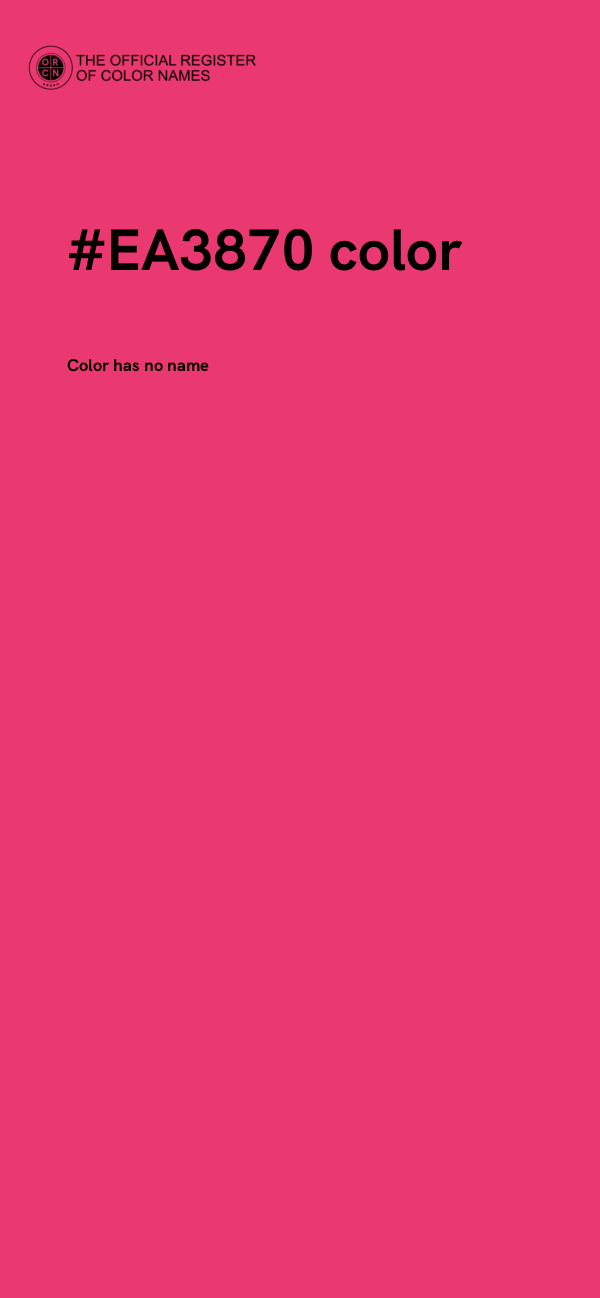 #EA3870 color image
