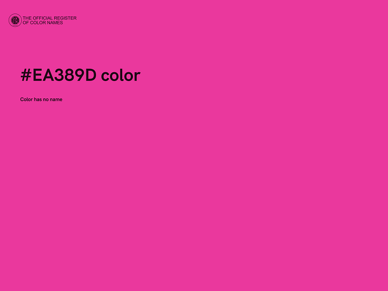 #EA389D color image