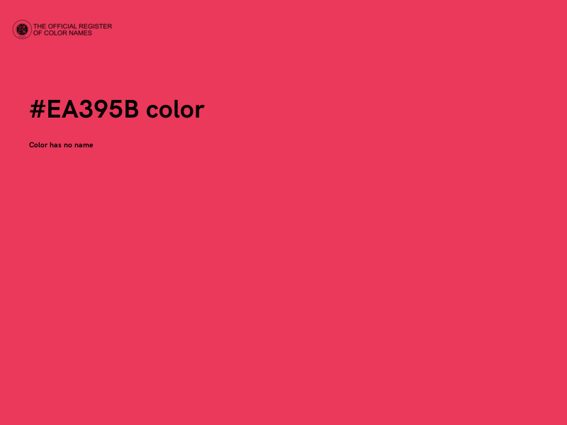 #EA395B color image