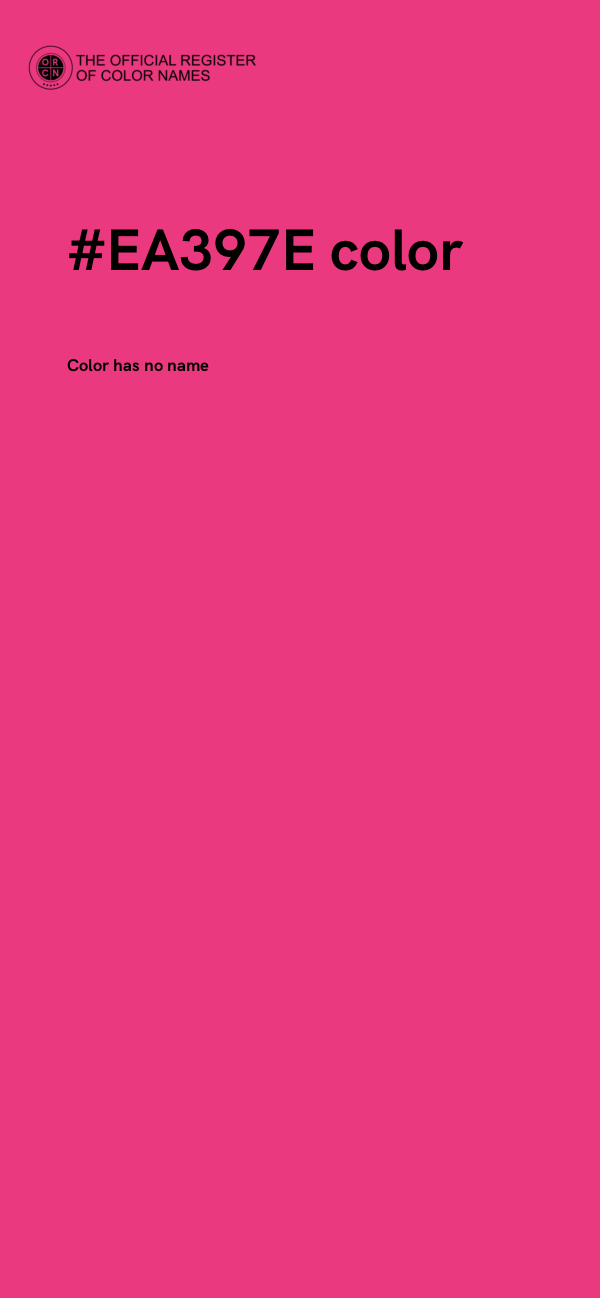 #EA397E color image