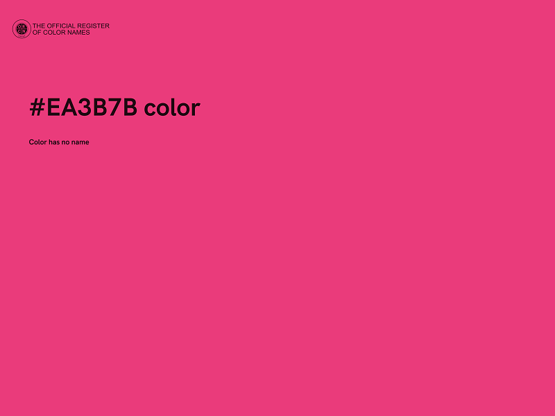 #EA3B7B color image