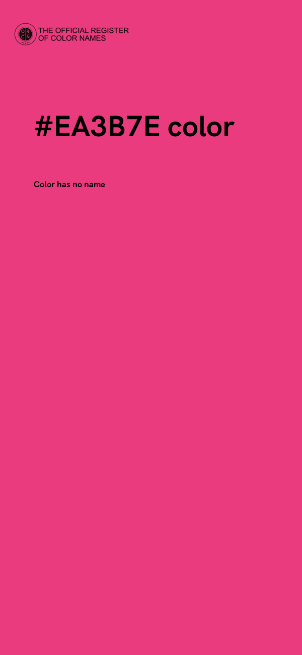 #EA3B7E color image