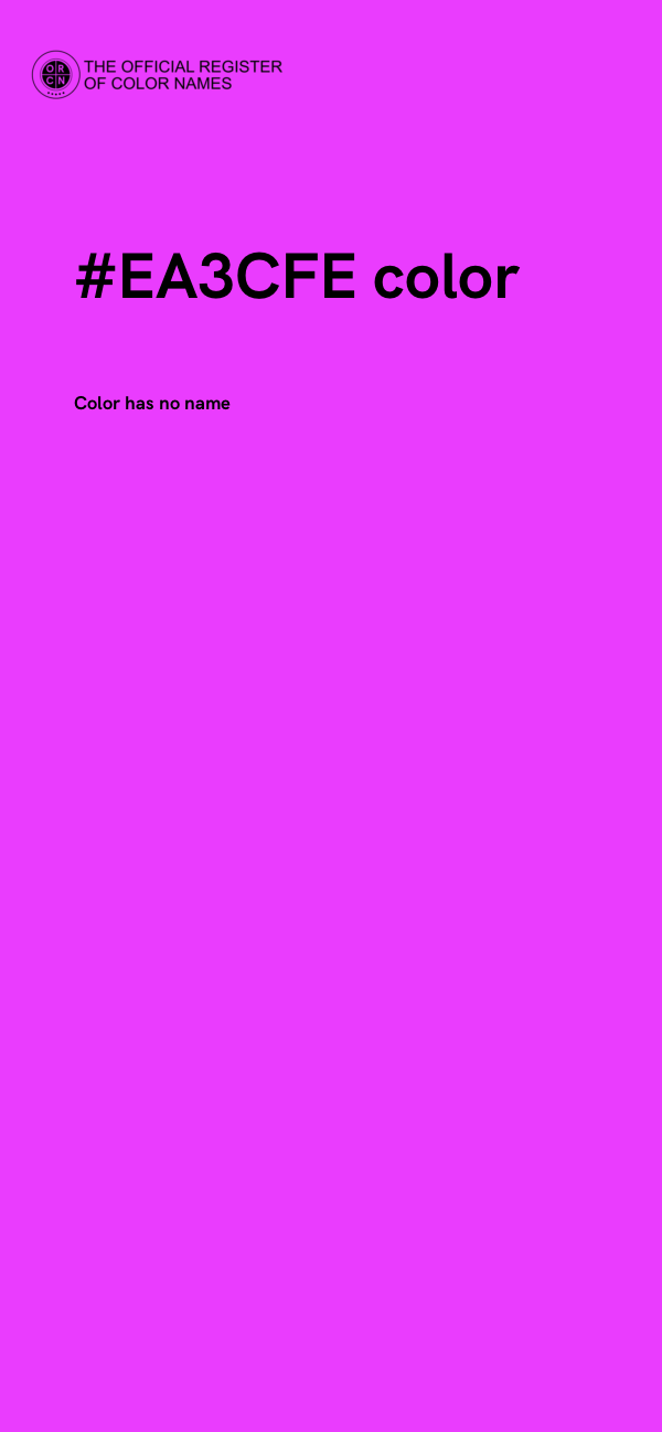 #EA3CFE color image