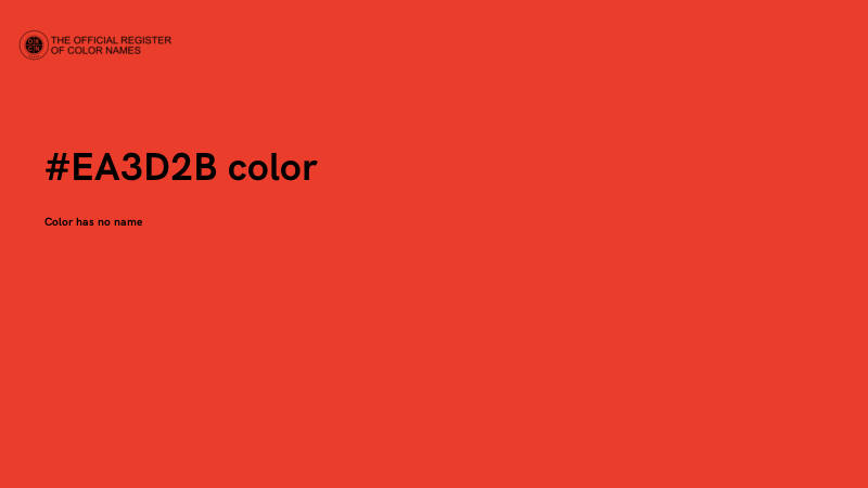 #EA3D2B color image