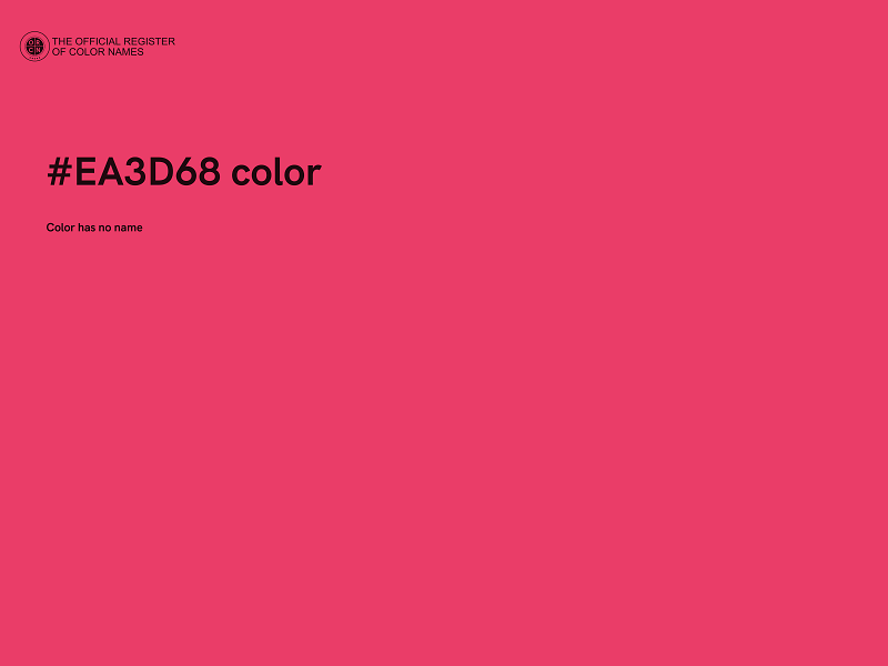 #EA3D68 color image