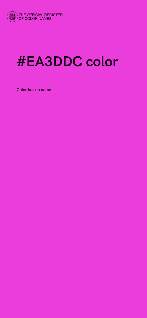 #EA3DDC color image