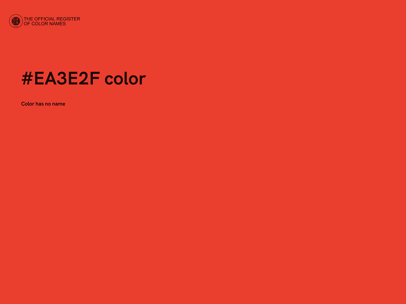 #EA3E2F color image