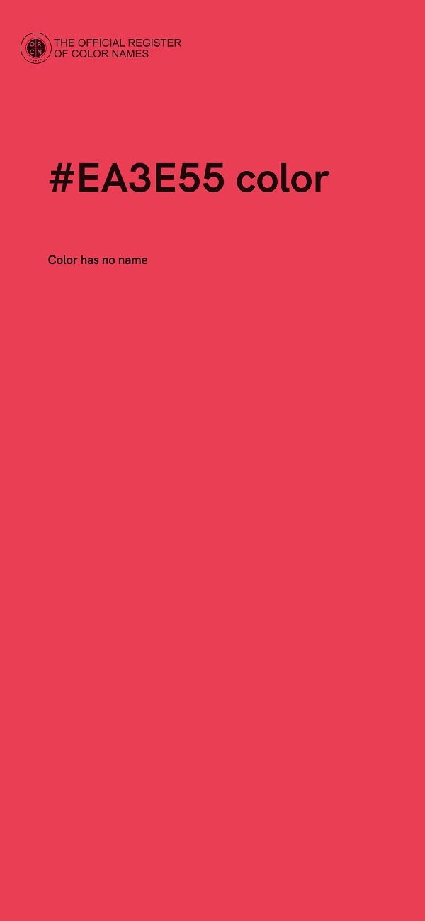 #EA3E55 color image