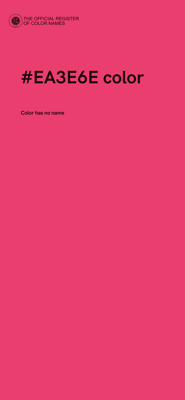 #EA3E6E color image