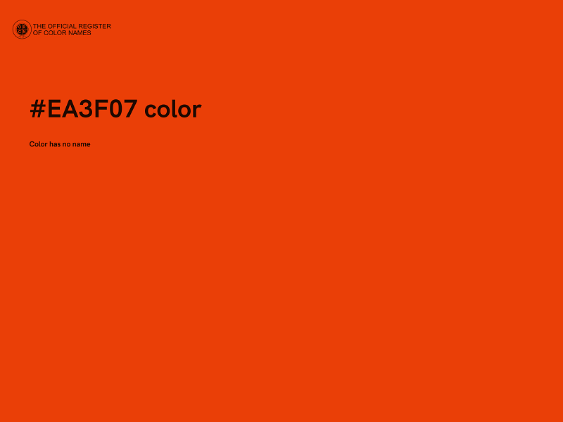 #EA3F07 color image