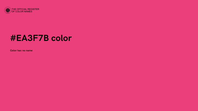 #EA3F7B color image