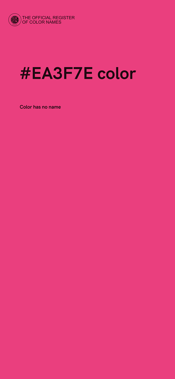 #EA3F7E color image