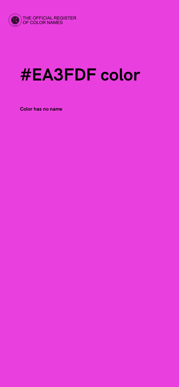#EA3FDF color image
