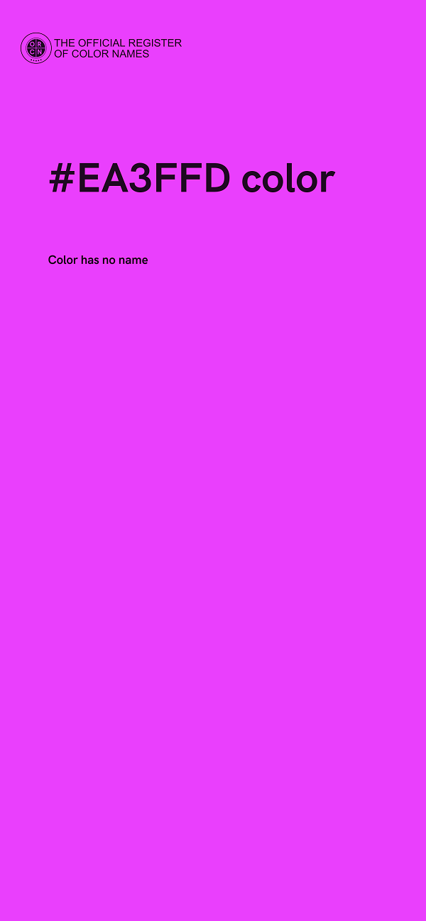 #EA3FFD color image