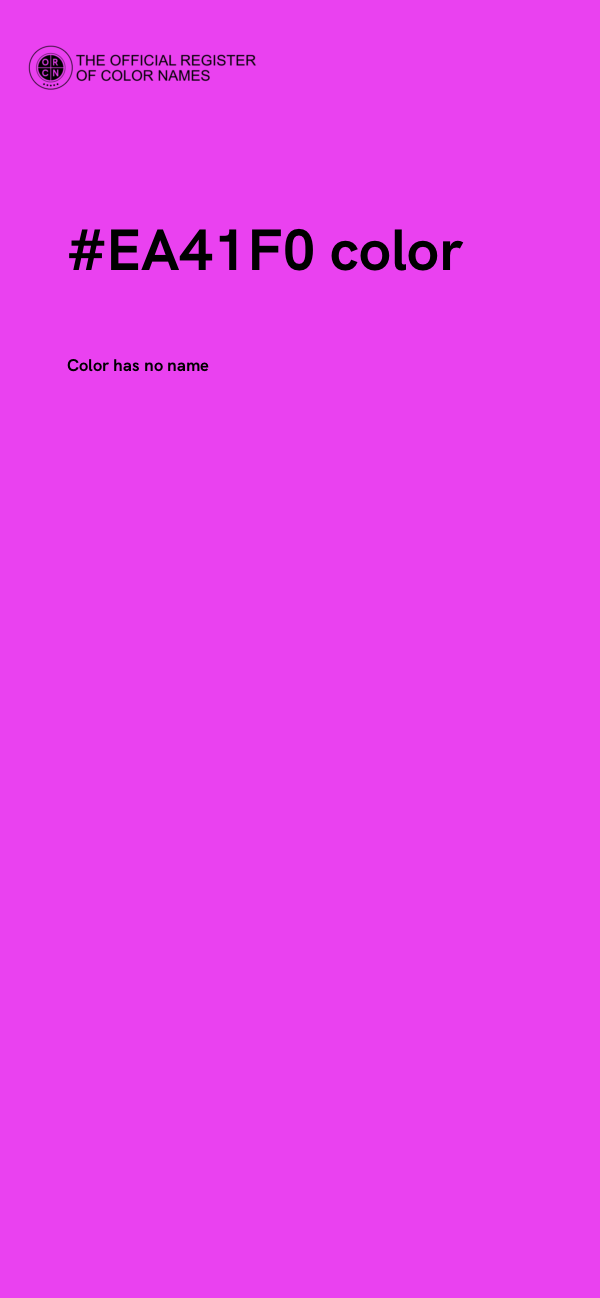 #EA41F0 color image