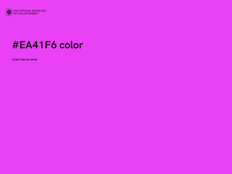 #EA41F6 color image