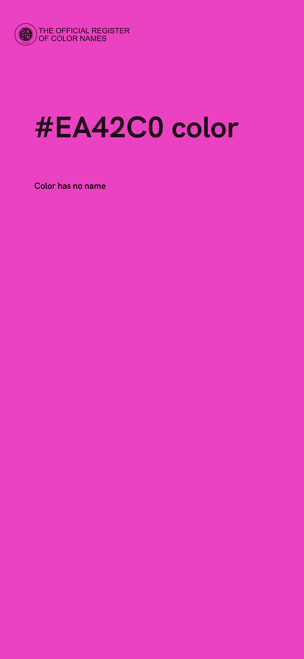 #EA42C0 color image