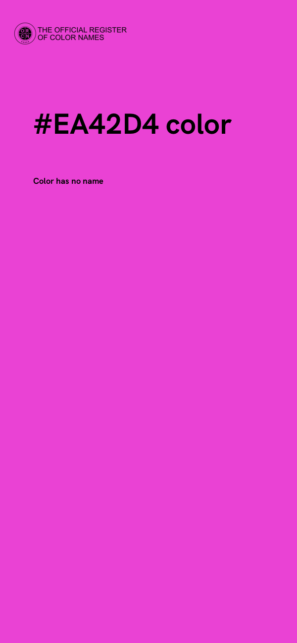 #EA42D4 color image