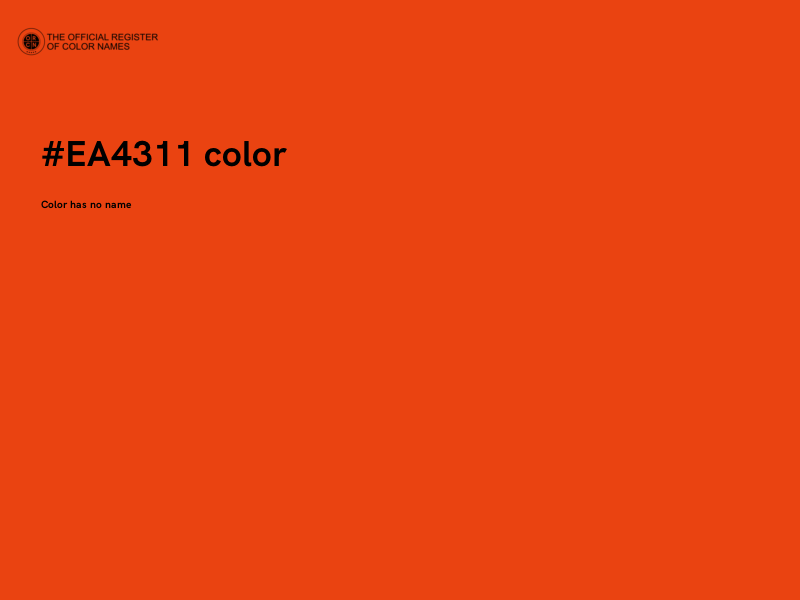 #EA4311 color image