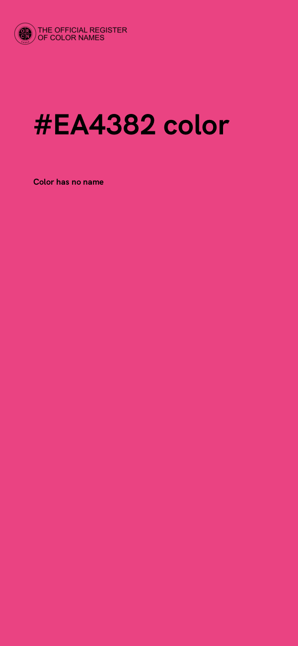 #EA4382 color image