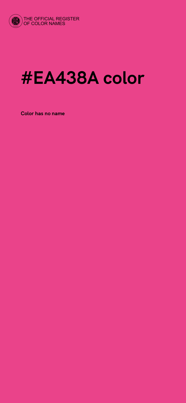 #EA438A color image