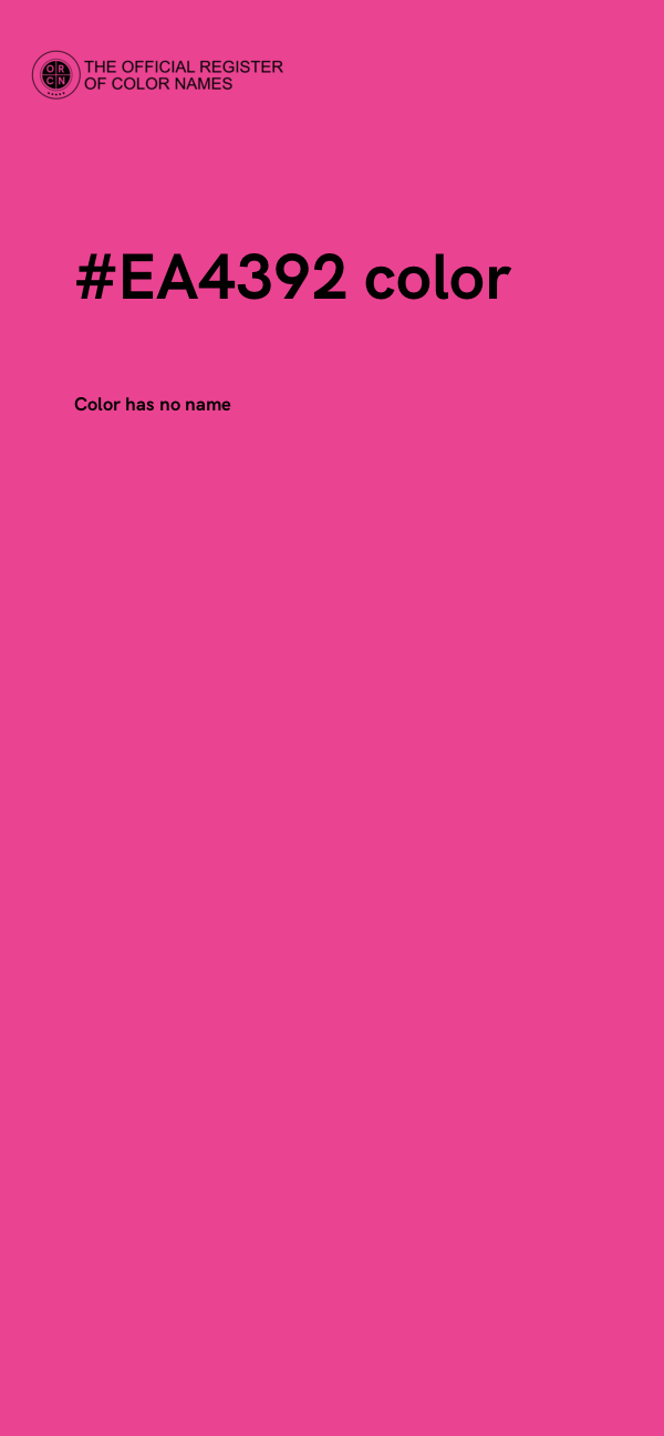 #EA4392 color image