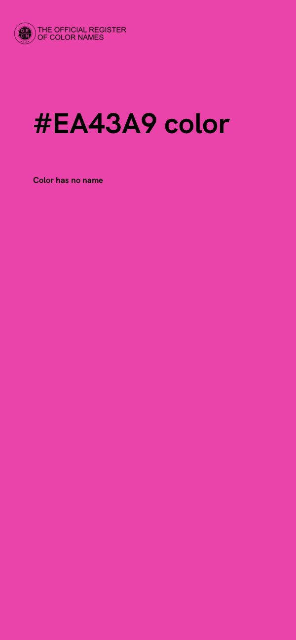 #EA43A9 color image