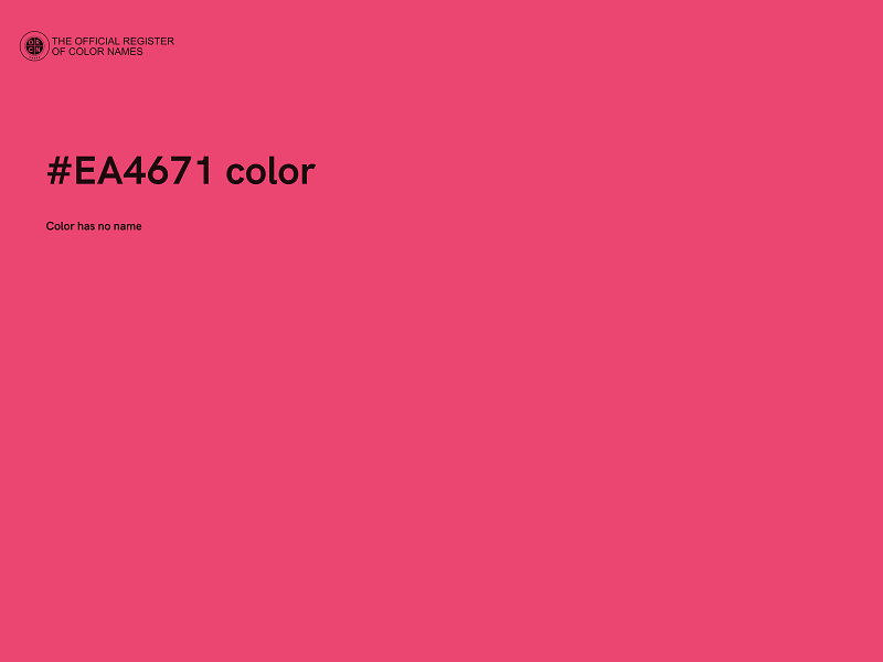 #EA4671 color image
