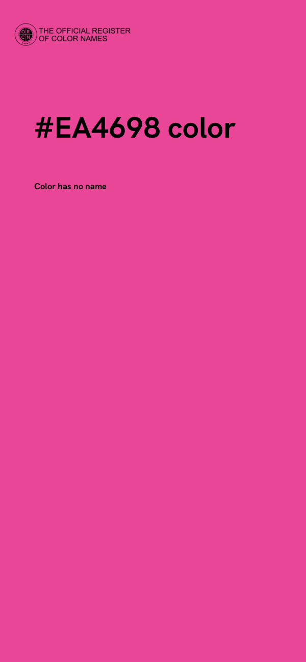 #EA4698 color image