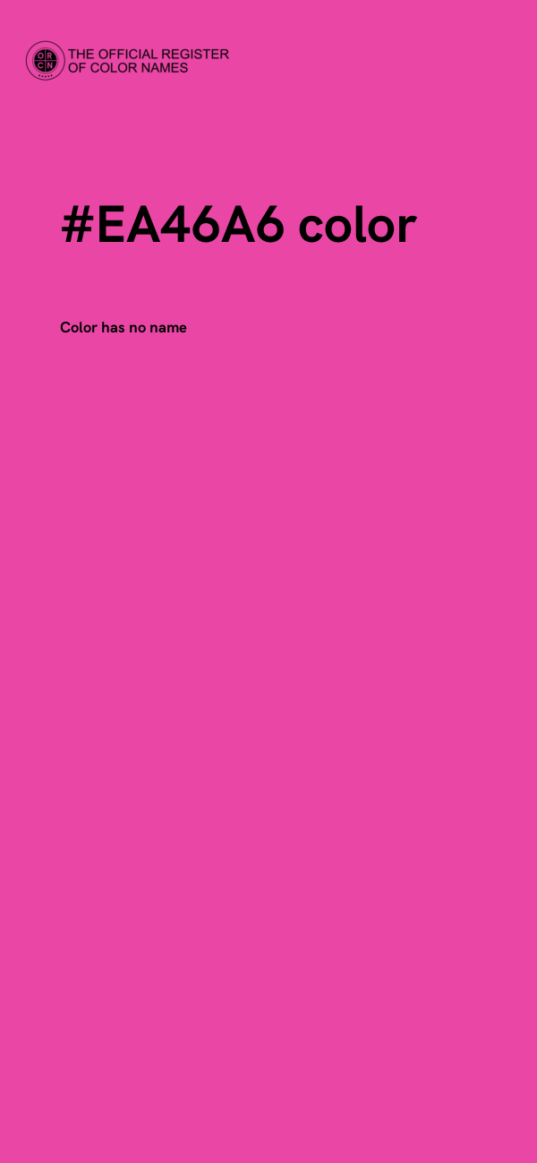 #EA46A6 color image