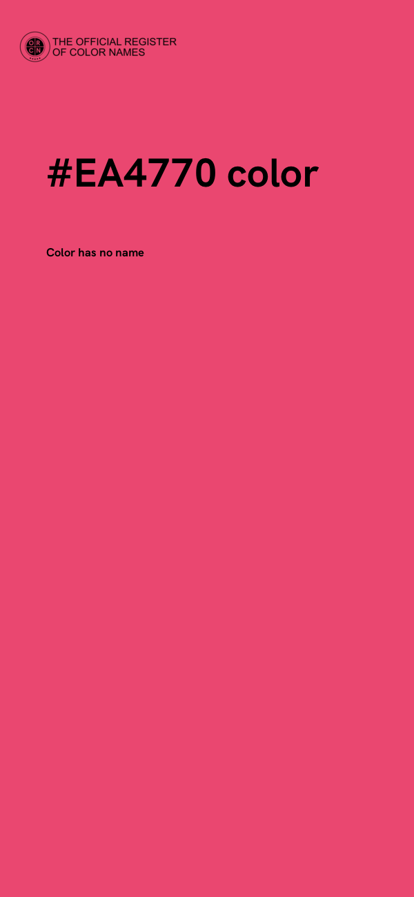 #EA4770 color image