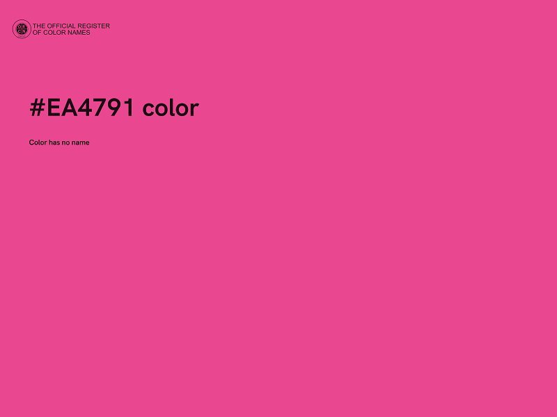 #EA4791 color image