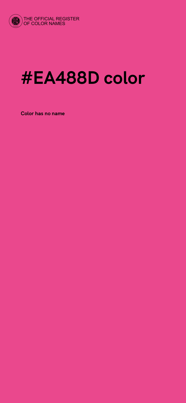 #EA488D color image